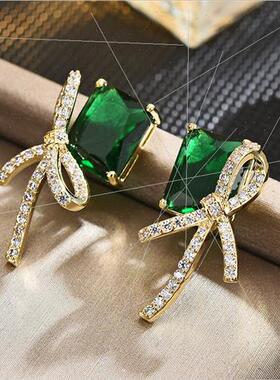 Earrings female 2023 new tide Yangqi silver needle earrings