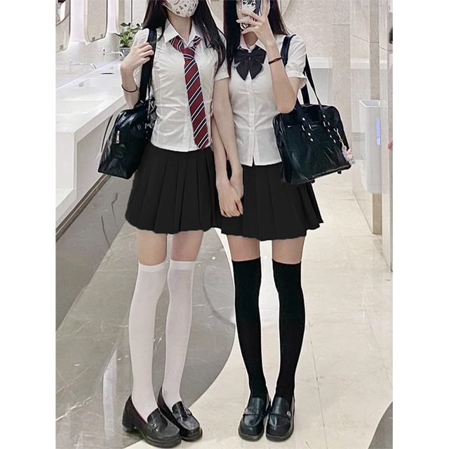 Summer preppy waisted white shirt for women plus size