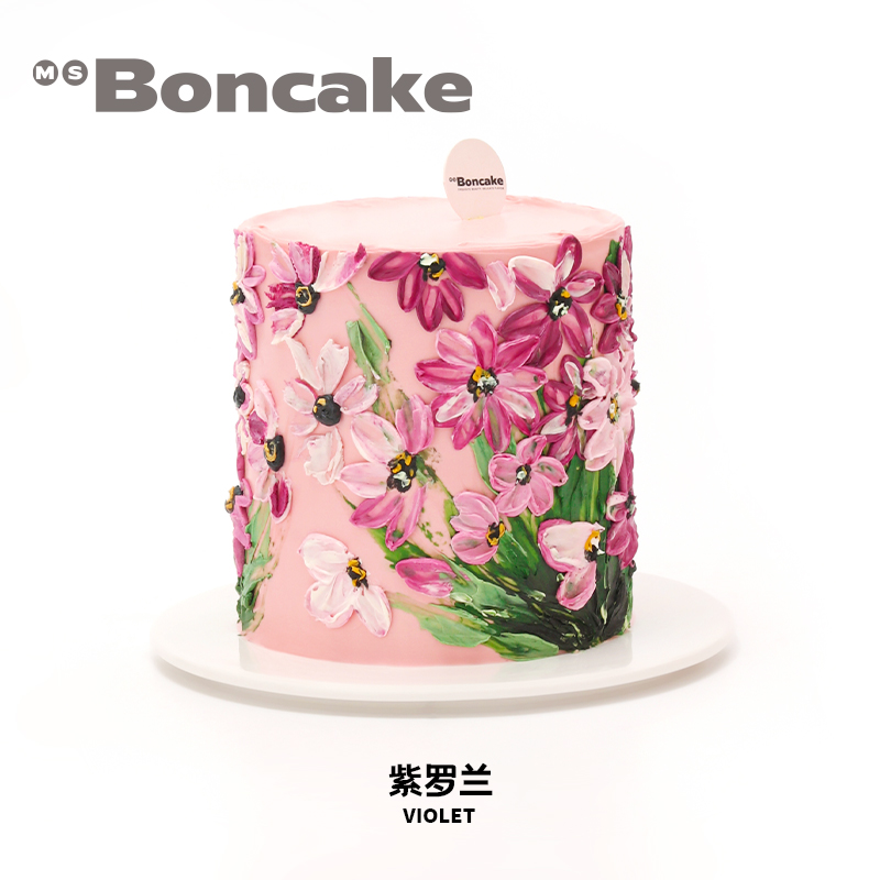 雪燕玫瑰【紫罗兰】奶酪霜裱花生日蛋糕券京沪同城配送MS BONCAKE-图0