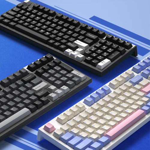 腹灵FL980 V2 Pro无线蓝牙有线三模侧刻正刻98配列97游戏机械键盘 - 图1