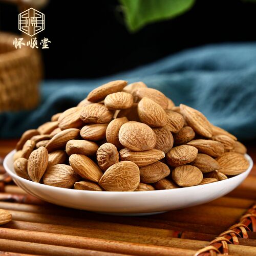苦杏仁500g250g克北杏仁生杏仁去皮苦杏仁带皮杏仁中药材药用正品 - 图0