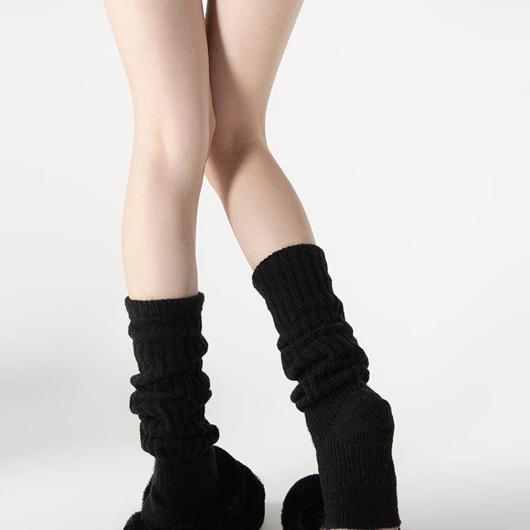 抵达一楼日系Jk踩脚针织堆堆袜套女秋冬保暖白色中筒袜雪地靴腿套,淘宝优惠券,粉丝福利购,淘宝优惠卷