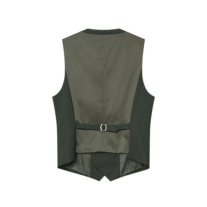 JDV男装春秋季新品商场同款绿色双排扣男士马甲V领坎肩SFV4007,淘宝优惠券,粉丝福利购,淘宝优惠卷