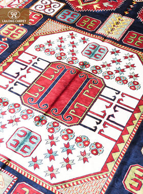 手工地毯200x300cm民族风部落土耳其美式地毯客厅沙发真丝地毯