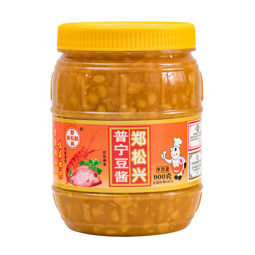 郑松兴普宁豆酱900g2大罐装砂锅粥海鲜粥牛肉火锅蘸酱白切鸡 - 图0