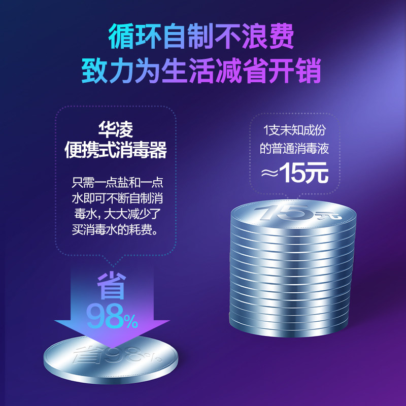 美的出品华凌便携自制家用消毒水 华凌厨卫其他大家电配件