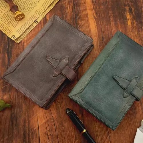 【差生新品】日本Davinci达芬奇Roroma肉肉马牛皮活页手帐本日程 - 图1