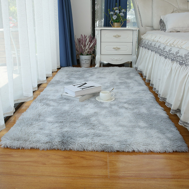 卧室地毯床边毯满铺客厅茶几大面积毛毯北欧ins少女房间飘窗垫子