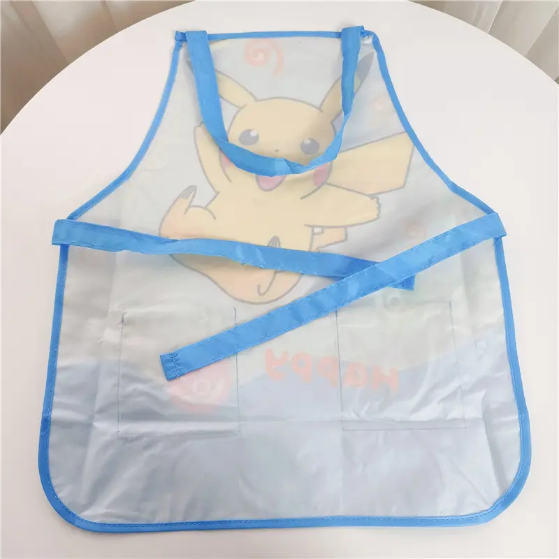 Pikachu children's waterproof apron eating bib