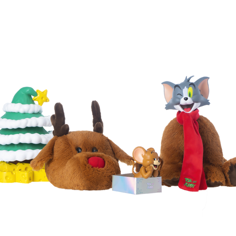Soap Studio猫和老鼠FP系列可动毛绒驯鹿公仔潮玩盲盒圣诞鹿礼物-图0