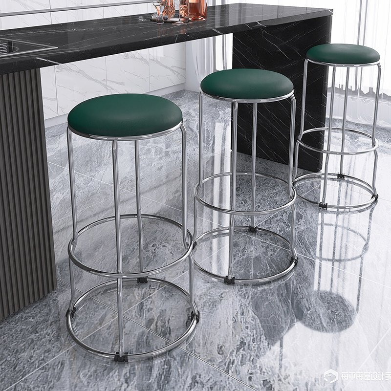 高脚凳吧台凳轻奢家用加高设计师原创餐厅简约时尚咖啡前台阳台,淘宝优惠券,粉丝福利购,淘宝优惠卷