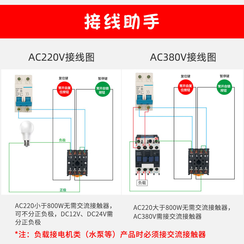 dh48s一s通电延时时间继电器24v循环数显时控开关定时器220v底座 - 图2