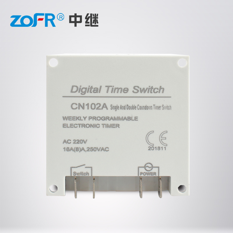 ZOFR中继 CN102A小型微电脑时控 单双倒计时定时器12v 24v 220v - 图2