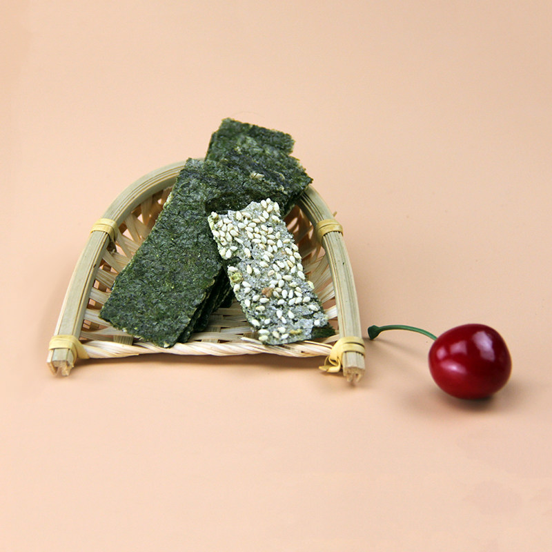 韩海妈妈芝麻夹心脆即食大片海苔 冰火食品海苔系列
