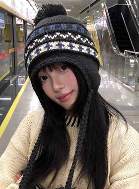2026显脸小加绒护耳雷锋帽女秋冬