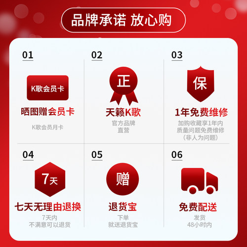 天籁K歌MM-9P无线麦克风适用于海信TCL雷鸟连接电视家用唱歌话筒 - 图3