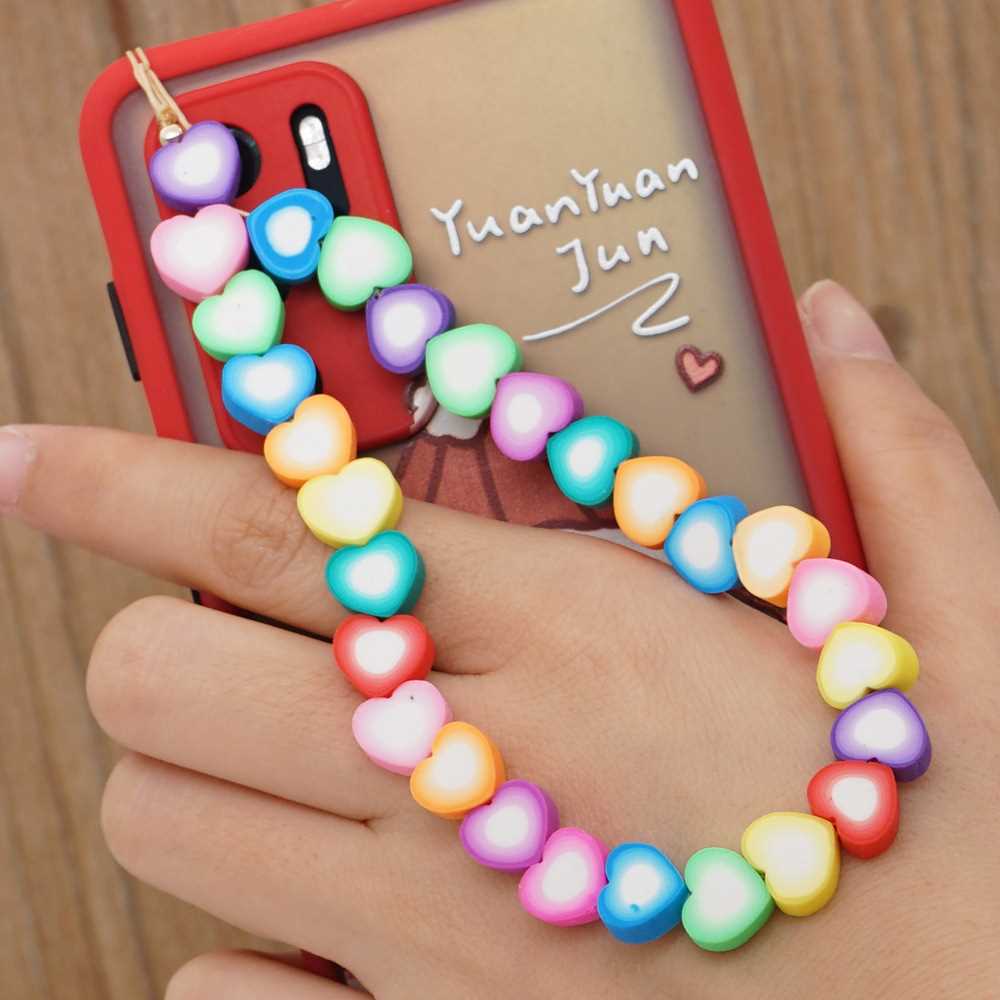 Summer Colorful Soft Polymer Clay Mobile Phone Strap Chain L - 图3