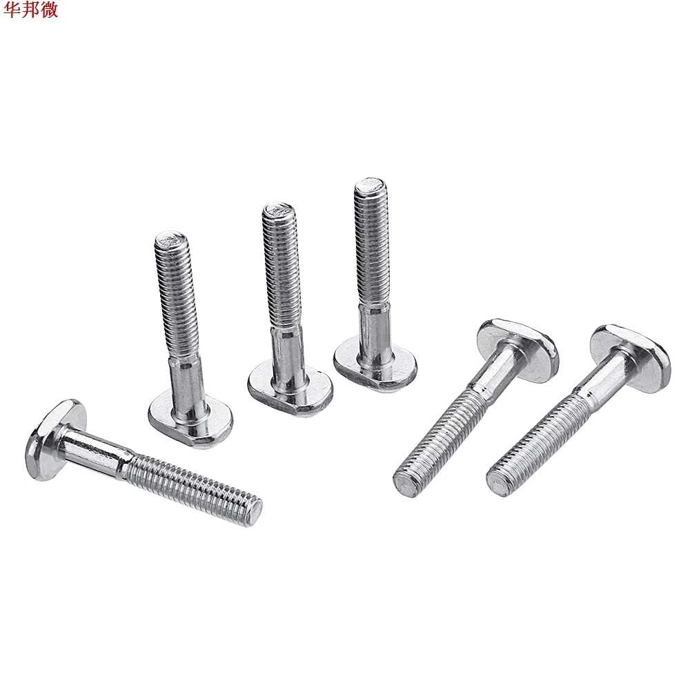 Machifit 10pcs M6x40mm T-Nut T Sliding Screws For 30 Series-图3