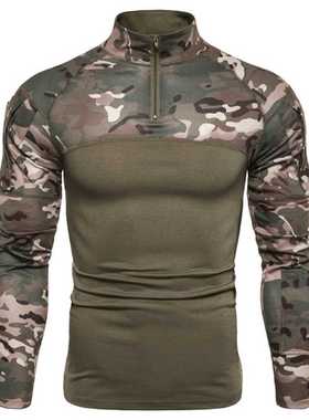 New Men's Tactical Camouflage Athletic T-shirts Long Sleeve