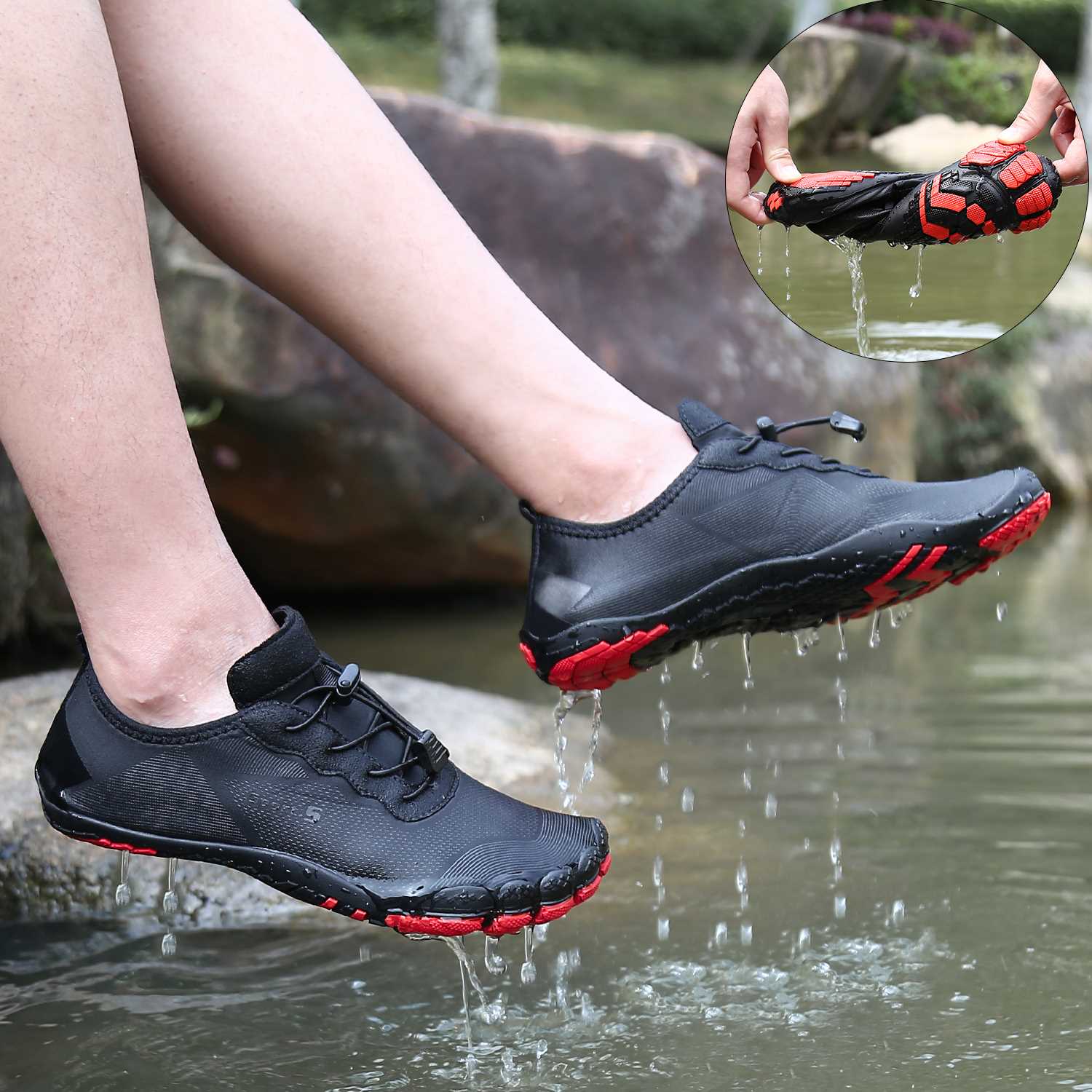 Men Aqua Shoes Barefoot Swimming Shoes Women Upsam Shoes Bre - 图3