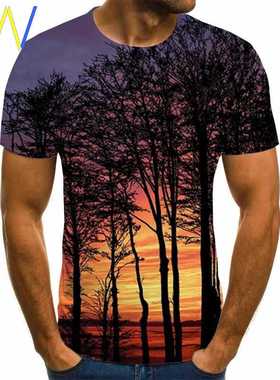 Men's plus big size fat Fashion Men T-Shirt man tshirts Male