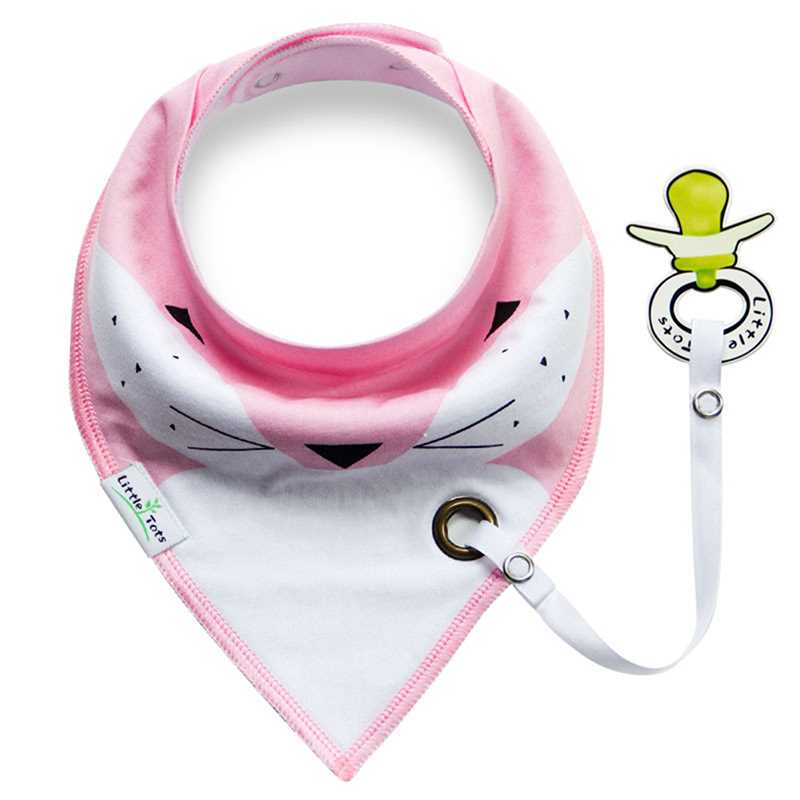 Saliva Towel Baberos Bebes Baby Bibs Anti-drop Rope Absorben - 图1