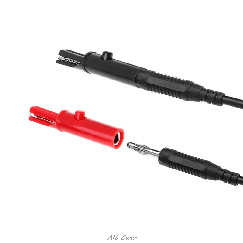 2 Pcs Push Button Type Full Protective Alligator Clips适用_虎窝淘