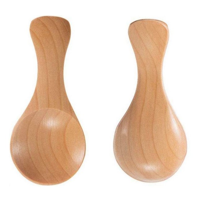 Short Handle 10 Packets of Small Wooden Spoon, Perfect for S - 图0