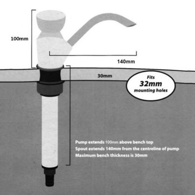 Multipurpose Sink Water Hand Pump Tap Protable Camping Trail - 图3