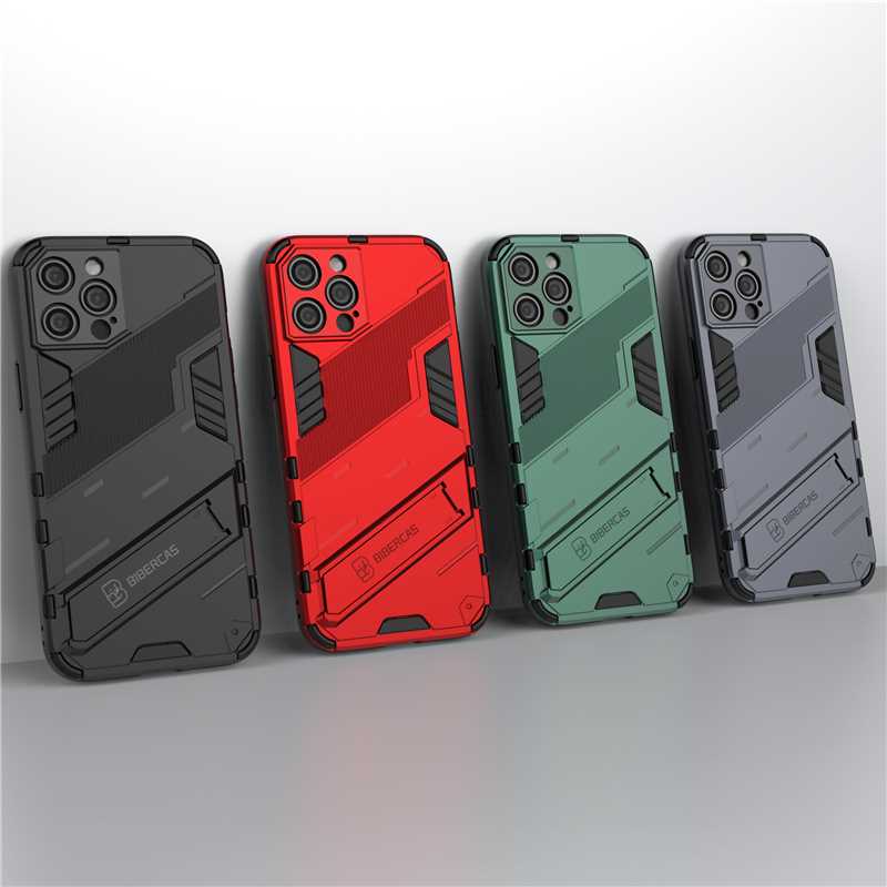 Armor Cyber Shockproof Case For iPhone 12 Mini 13 12 Pro SE - 图0