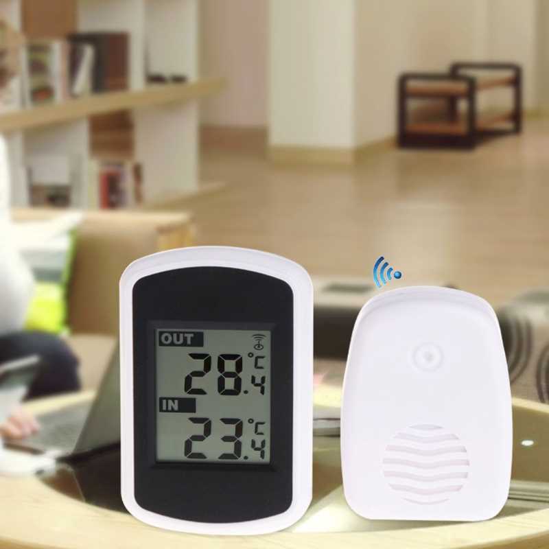 433MHz LCD Ambient Weather Station Indoor Outdoor Thermomete - 图0