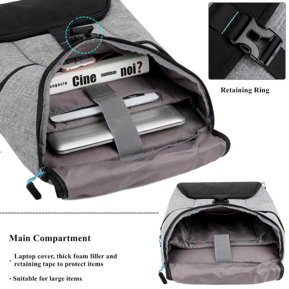 SOCKO Casual Waterproof 17inch Laptop Bag Men's Large Ca-图3