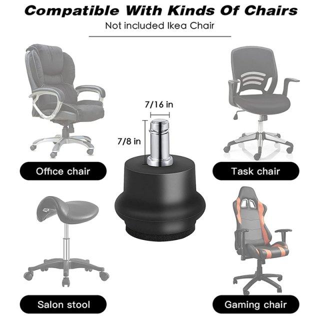 5Pcs Bell Glides Replacement Office Chair Or Stool Swivel Ca_虎窝淘