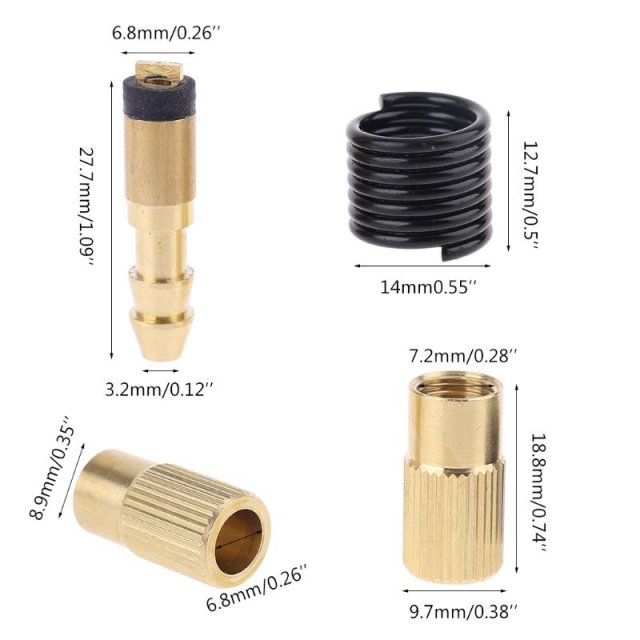 Tire Inflator Blow Adapter Nozzle Twist-On Type for Car pump-图1