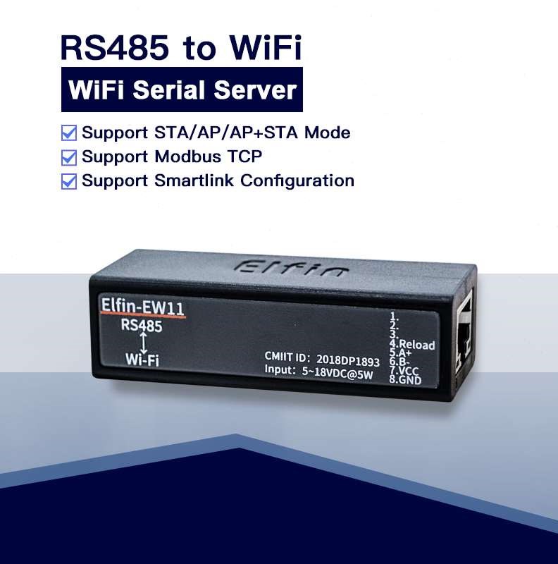 Serial port RS485 to WiFi serial device server Elfin-EW11 su-图3