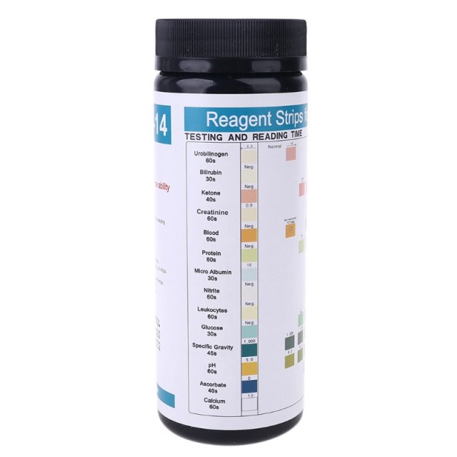 URS-14 100strips Urinalysis Reagent Test Paper Urine Test St - 图3