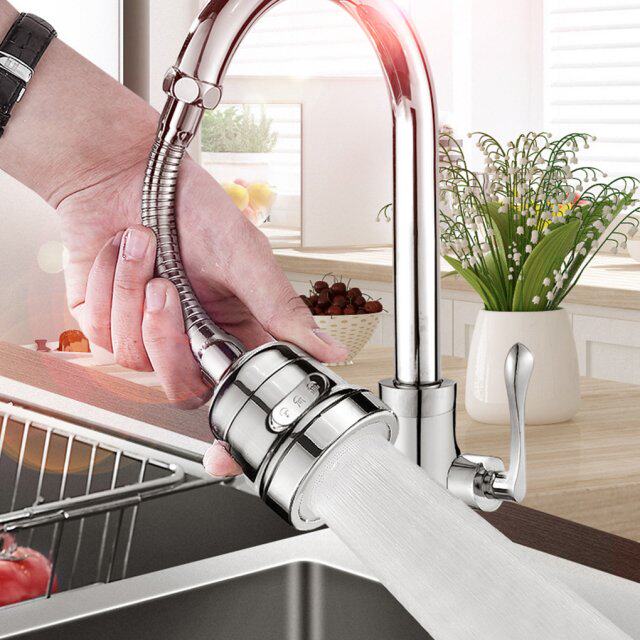 Faucet Aerator Shower Head Extender Kitchen ABS Stainless St