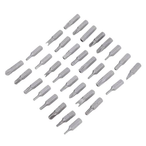 33pcs Torq Torx Hex Star Spanner Extension Holder Bit Securi - 图3