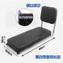 Loadable two-child cushion bike car backseat cushion with backrest comfortable shelf sturdy bike child seat