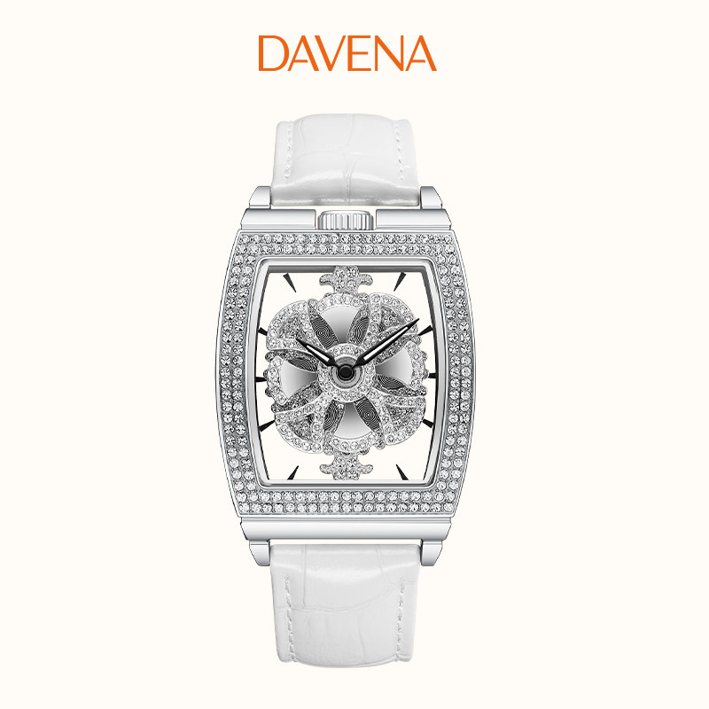davena蒂玮娜时来运转小舞裙女表 davena手表国产腕表
