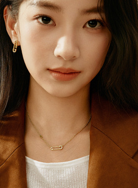 DAVENA蒂玮娜小别针项链