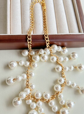 小众设计夸张甜美珍珠项链