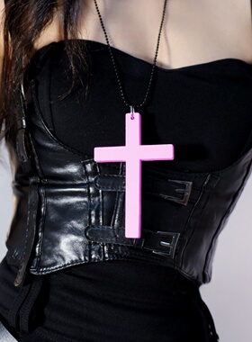 manjusaka 蒸汽朋克十字架 choker 洛丽塔哥特风亚比拍照配饰