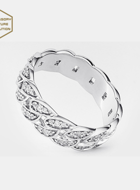 埃斯意cuban925银合成宝ins戒指