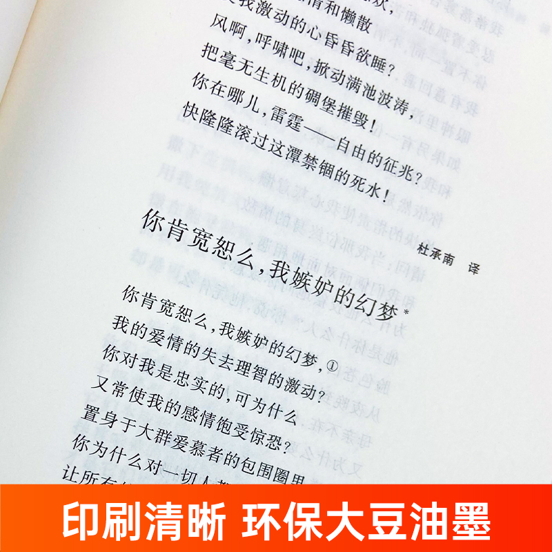 普希金诗选 普希金著译注版正版原著 中外名家六七八九年级初中课外书世界文学名著经典小说文学社科书畅销图书籍 人民文学出版社 - 图2