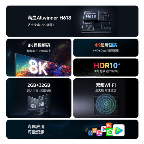 当贝H5高清电视盒子家用电视机网络机顶盒网络高清播放器 - 图0