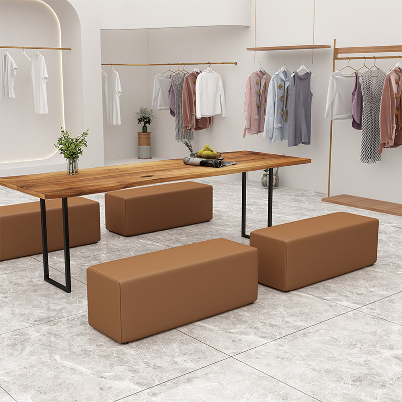 沙发凳子长方形长条凳试衣间凳子服装店专用收纳凳沙发加长接拼凳,淘宝优惠券,粉丝福利购,淘宝优惠卷