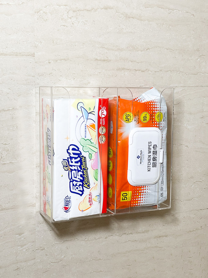 厨房湿巾收纳盒专用加大纸巾置物架免打孔橱柜倒挂纸巾盒湿纸双层,淘宝优惠券,粉丝福利购,淘宝优惠卷