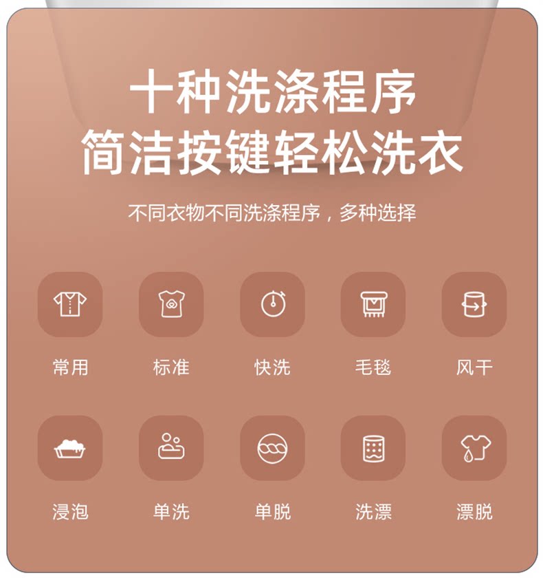 志高全自动家用波轮10kg热洗衣机 志高有为洗衣机