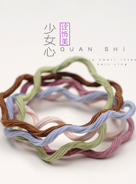 诠饰美日韩简约电话线扎马尾发饰